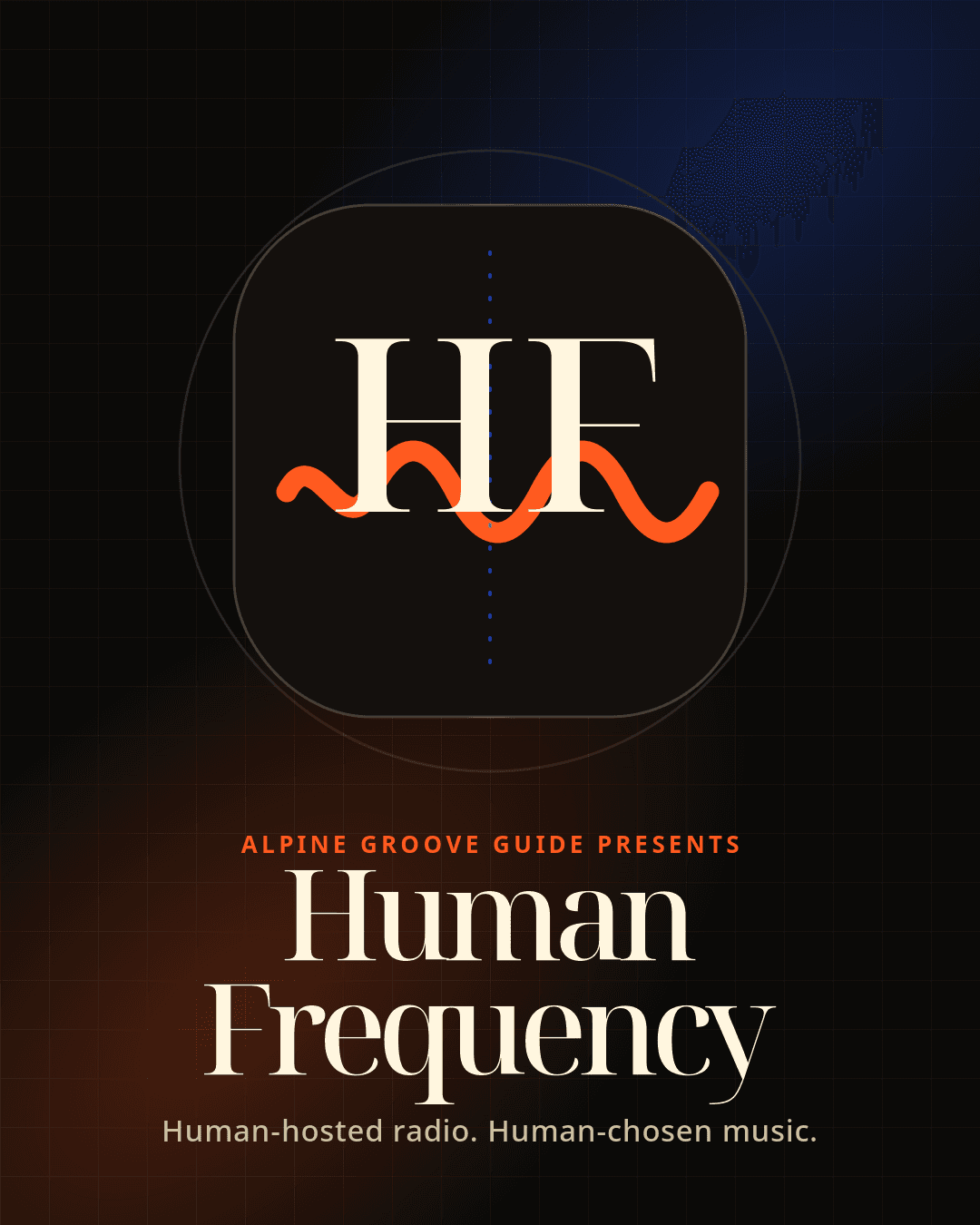 Human Frequency, human-hosted radio and human-chosen music
